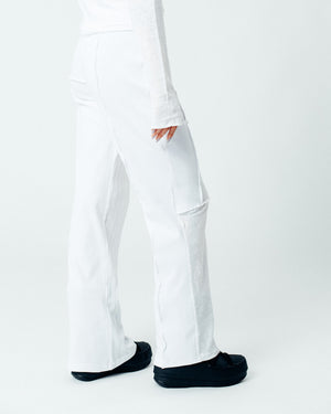 Rib Pants White