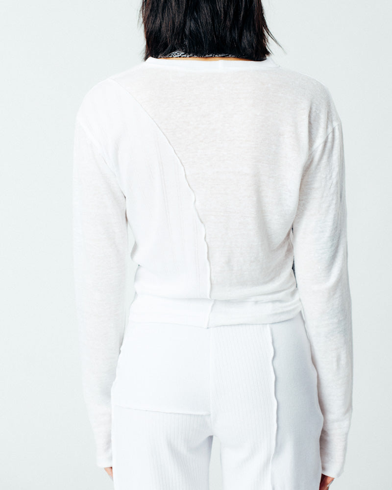 Rib Longsleeve White